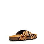 Printed pony-hair crossover sliders - Frau Shoes | Official Online Shop