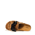 Sabot in cavallino stampato con catena - Frau Shoes | Official Online Shop