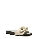 Sandalette mit Riemen aus Leder mit Kette - Frau Shoes | Official Online Shop