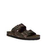 Camouflage double-strap sliders - Frau Shoes | Official Online Shop