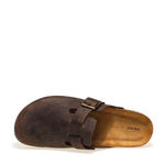 Sabot aus Leder mit Korksohle - Frau Shoes | Official Online Shop