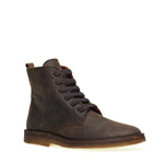 Distressed-effect nubuck ankle boots with crepe sole - Frau Shoes | Official Online Shop