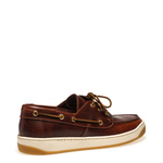 Leather boat shoes with two-tone sole - Frau Shoes | Official Online Shop