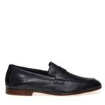 Soft leather loafers with saddle detail - Frau Shoes | Official Online Shop