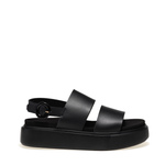 Double-strap sandals in raw-cut leather - Frau Shoes | Official Online Shop