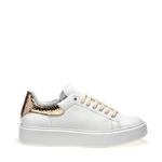 Leather sneakers with foiled insert - Frau Shoes | Official Online Shop