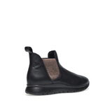Sporty leather Chelsea boots with metallic elastic - Frau Shoes | Official Online Shop