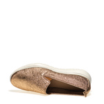 Sporty foiled craquelure leather slip-ons - Frau Shoes | Official Online Shop