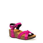 Sandalo in pelle scamosciata a incrocio con zeppa - Frau Shoes | Official Online Shop