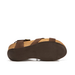 Sandale mit überkreuzten Riemen und Keilabsatz - Frau Shoes | Official Online Shop