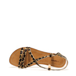 Positano Sandale mit Riemchen mit Animal-Print - Frau Shoes | Official Online Shop