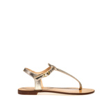 Foiled leather Positano thong sandals - Frau Shoes | Official Online Shop