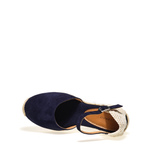 Sandalo in pelle scamosciata con zeppa in corda - Frau Shoes | Official Online Shop