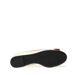 Ballerinas aus zweifarbigem Leder mit Schleife - Frau Shoes | Official Online Shop