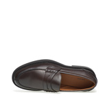 Classic leather loafers with saddle detail - Frau Shoes | Official Online Shop
