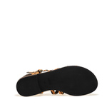 Sandale mit Riemen mit Animal-Print - Frau Shoes | Official Online Shop
