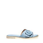 Strappy leather sliders with maxi-buckle - Frau Shoes | Official Online Shop