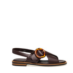 Sandalo in pelle a incrocio con fibbia - Frau Shoes | Official Online Shop