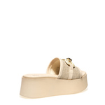 Ciabatta con zeppa e morsetto decorativo - Frau Shoes | Official Online Shop