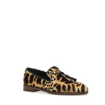 Animal-print ponyskin-effect leather slip-ons - Frau Shoes | Official Online Shop