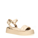 Plateausandale aus Matelassé-Leder - Frau Shoes | Official Online Shop
