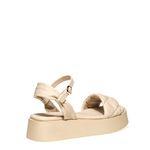 Plateausandale aus Matelassé-Leder - Frau Shoes | Official Online Shop
