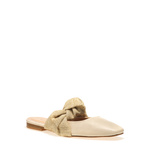 Leather mules with soft raffia strap - Frau Shoes | Official Online Shop