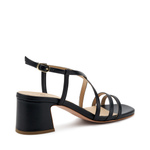 Sandale mit schmalen Riemchen aus Leder - Frau Shoes | Official Online Shop