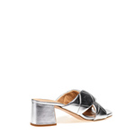 Mules aus laminiertem Matelassé-Leder - Frau Shoes | Official Online Shop