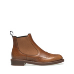 Colour-block Chelsea boots with wing-tip detail - Frau Shoes | Official Online Shop