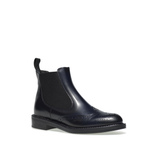 Semi-glossy leather Chelsea boots with wing-tip design - Frau Shoes | Official Online Shop