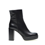 Leather square-toe ankle boots with heel - Frau Shoes | Official Online Shop
