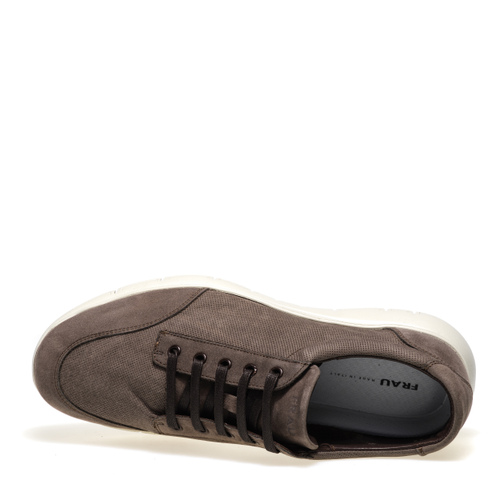 Urban sneakers in nabuk punzonato - Frau Shoes | Official Online Shop