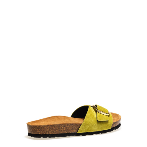 Sandalette mit Riemen aus Veloursleder - Frau Shoes | Official Online Shop