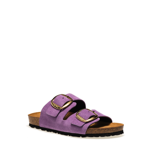 Suede double-strap sliders - Frau Shoes | Official Online Shop