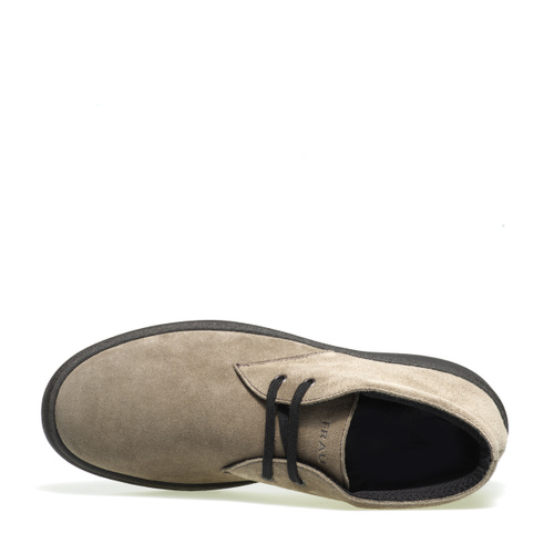 Lässige Stiefelette aus Veloursleder - Frau Shoes | Official Online Shop