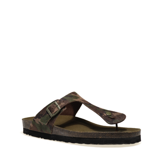 Camouflage thong sandals - Frau Shoes | Official Online Shop