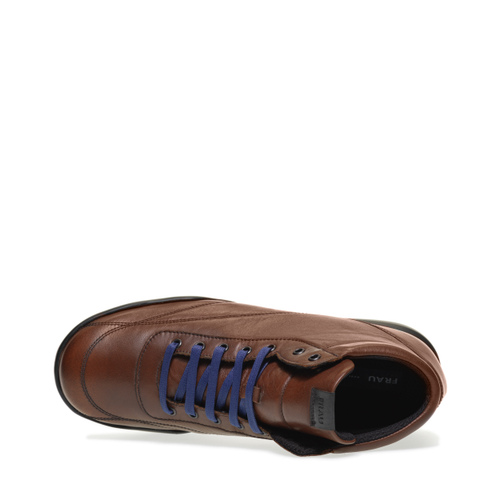 Leather high-top city sneakers with ultra-light XL® sole - Frau Shoes | Official Online Shop