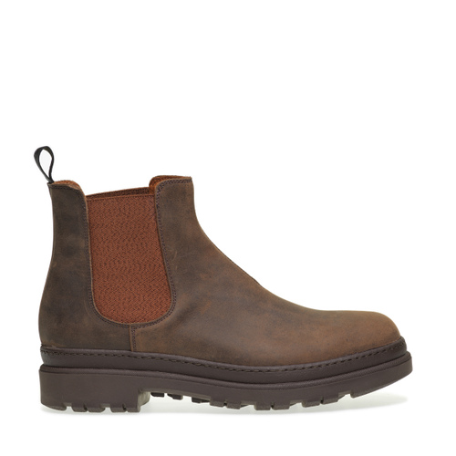 Work Chelsea boots in distressed-effect leather - Frau Shoes | Official Online Shop