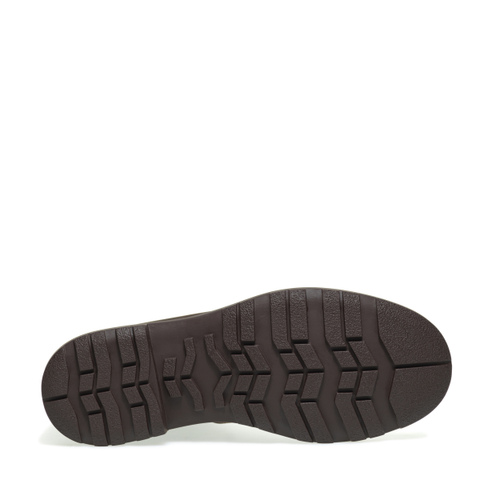 Colour-block vintage-effect nubuck hiking boots - Frau Shoes | Official Online Shop
