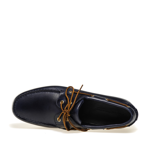 Leather boat shoes with lacing - Frau Shoes | Official Online Shop