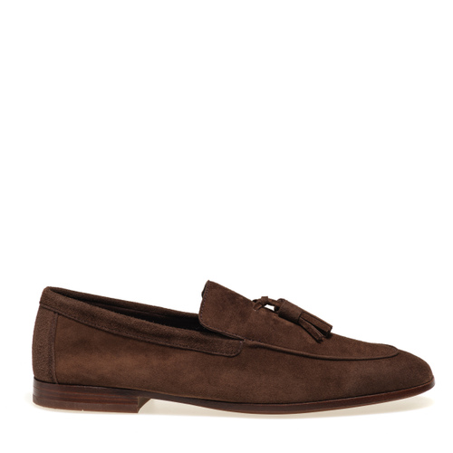 Suede loafers with tassel detail - Frau Shoes | Official Online Shop