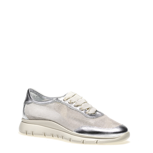 Mesh and foiled leather city running shoes - Frau Shoes | Official Online Shop