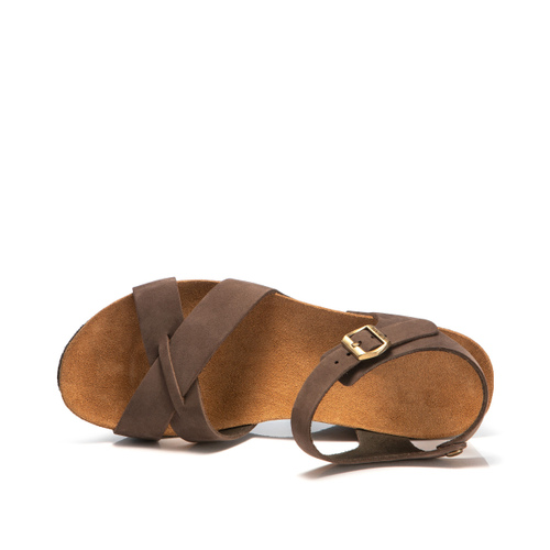 Crossover-strap wedge sandals - Frau Shoes | Official Online Shop