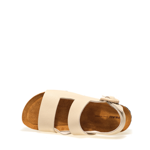 Sandale aus Leder mit Plateausohle aus Kork - Frau Shoes | Official Online Shop