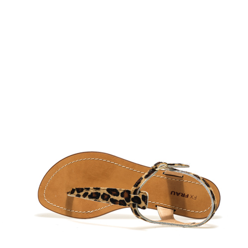 Animal-print Positano thong sandals - Frau Shoes | Official Online Shop