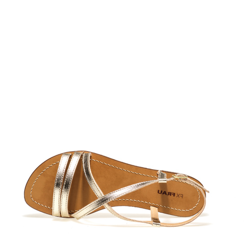 Foiled leather Positano sandals - Frau Shoes | Official Online Shop