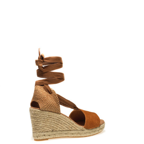 Suede sandals with gladiator-style lacing - Frau Shoes | Official Online Shop