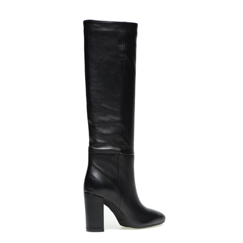 Leather boots with block heel - Frau Shoes | Official Online Shop