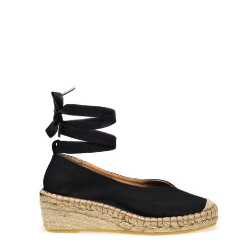 Rope wedge with gladiator style fastening - Frau Shoes | Official Online Shop